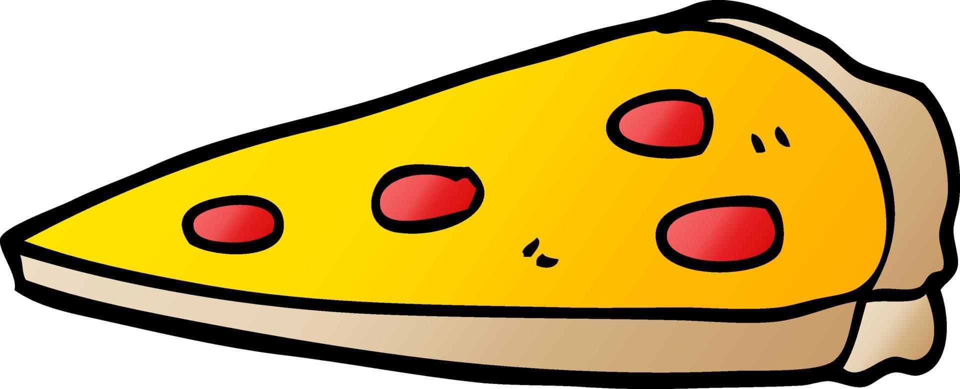 cartoon doodle pizza vector