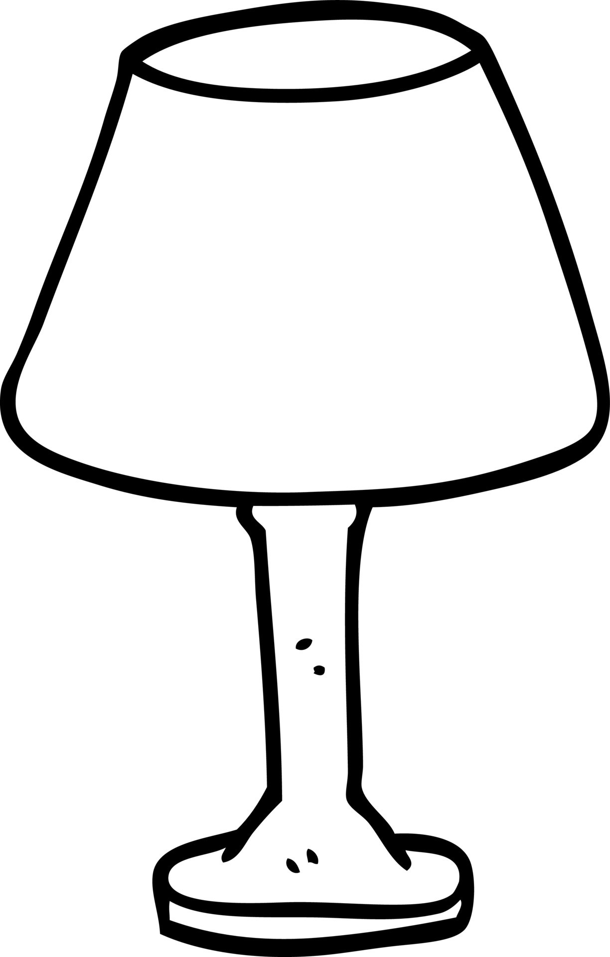 line drawing cartoon decorative lamp 12182223 Vector Art at Vecteezy