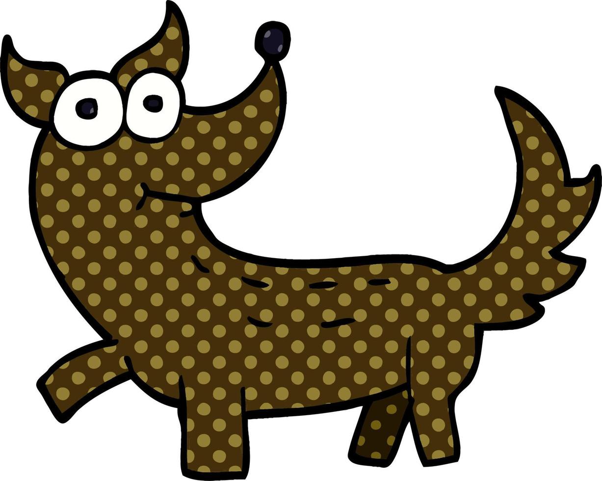 cartoon doodle dog vector