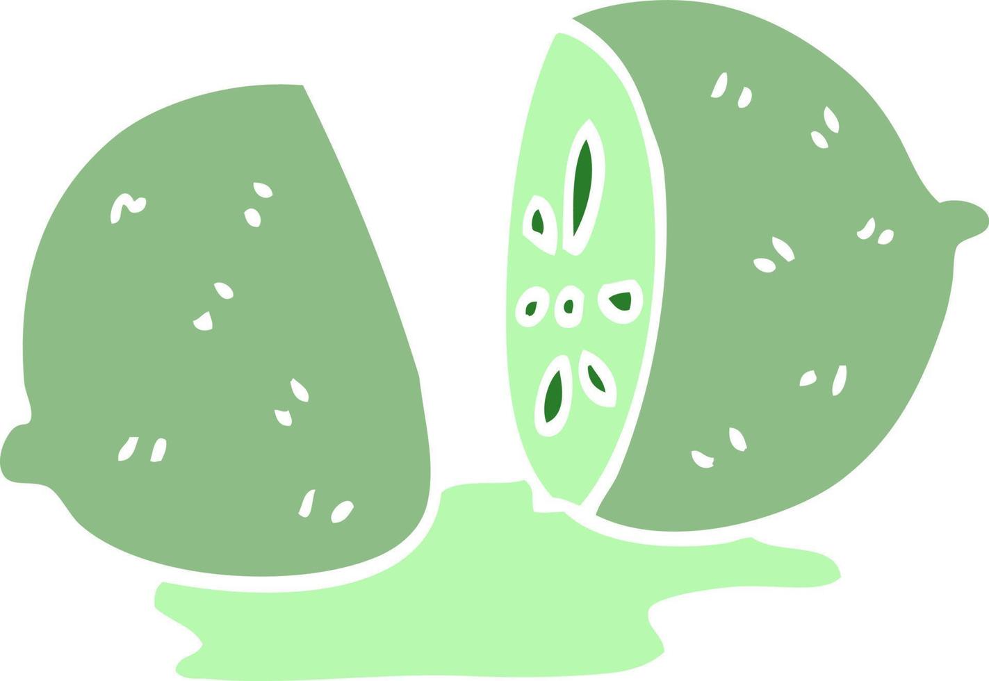 cartoon doodle citrus fruit vector