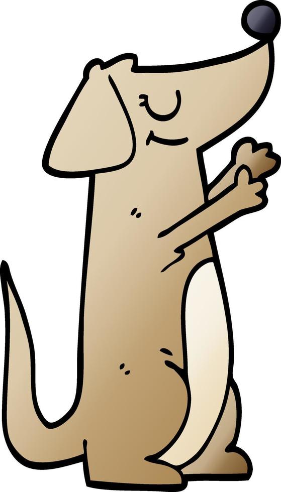 cartoon doodle dog vector