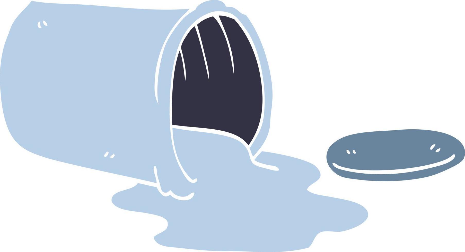 cartoon doodle spilt paint vector