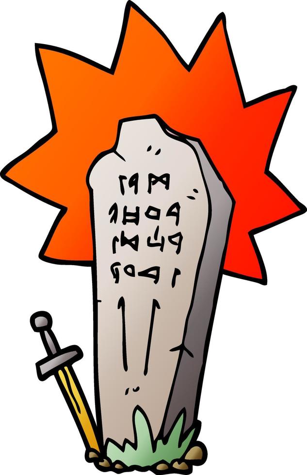 cartoon doodle heros grave vector