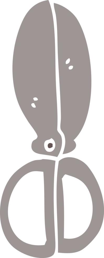 cartoon doodle closed scissors vector