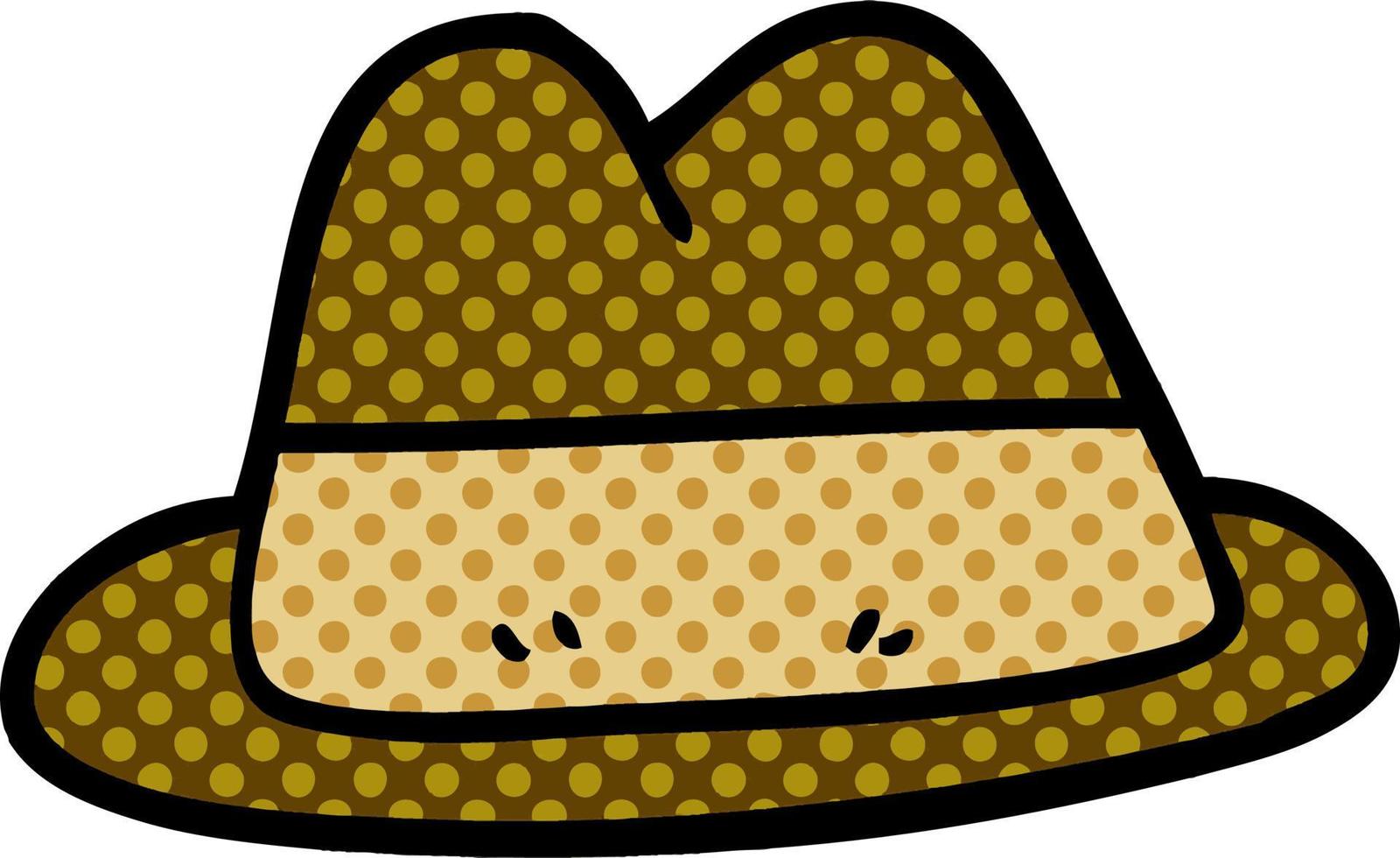 cartoon doodle old style hat vector