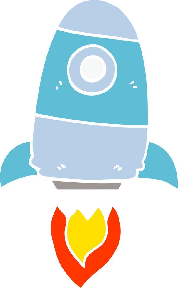 cartoon doodle space rocket vector