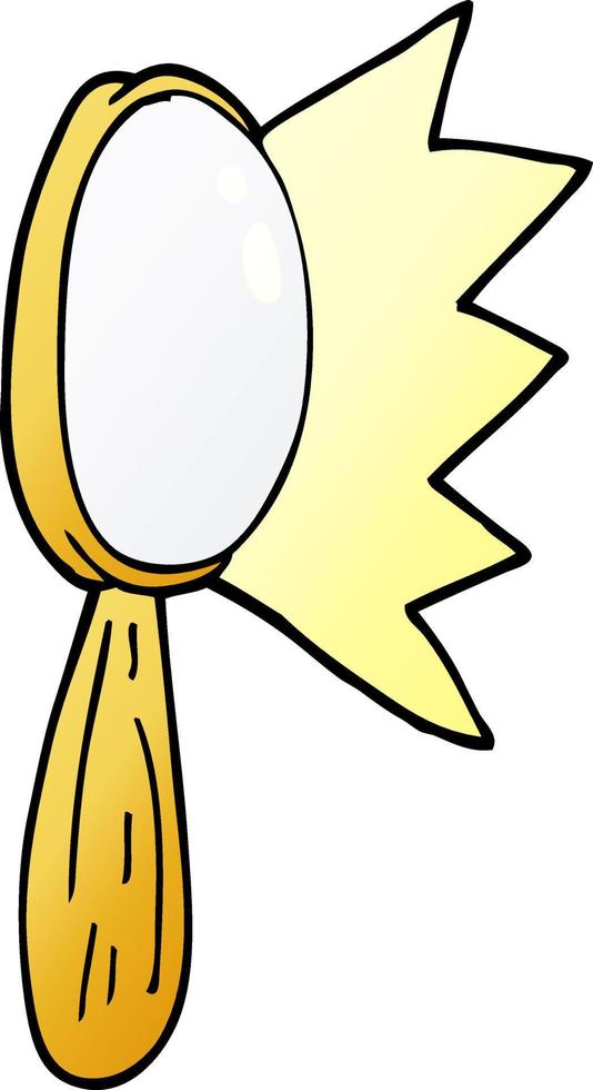 cartoon doodle magnifying glass vector
