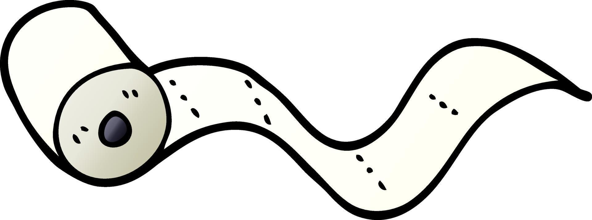 cartoon doodle toilet roll vector