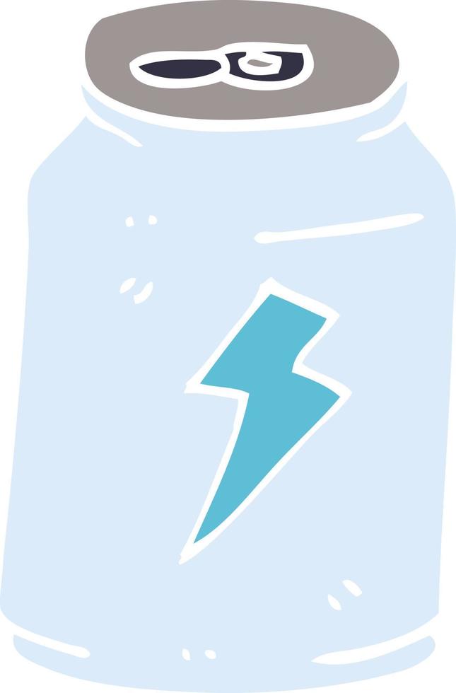 cartoon doodle can of energy drink vector