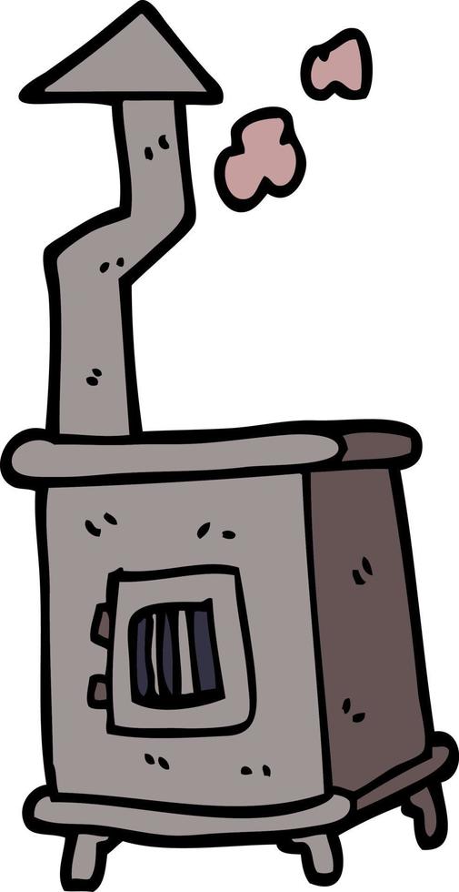 cartoon doodle wood burner vector