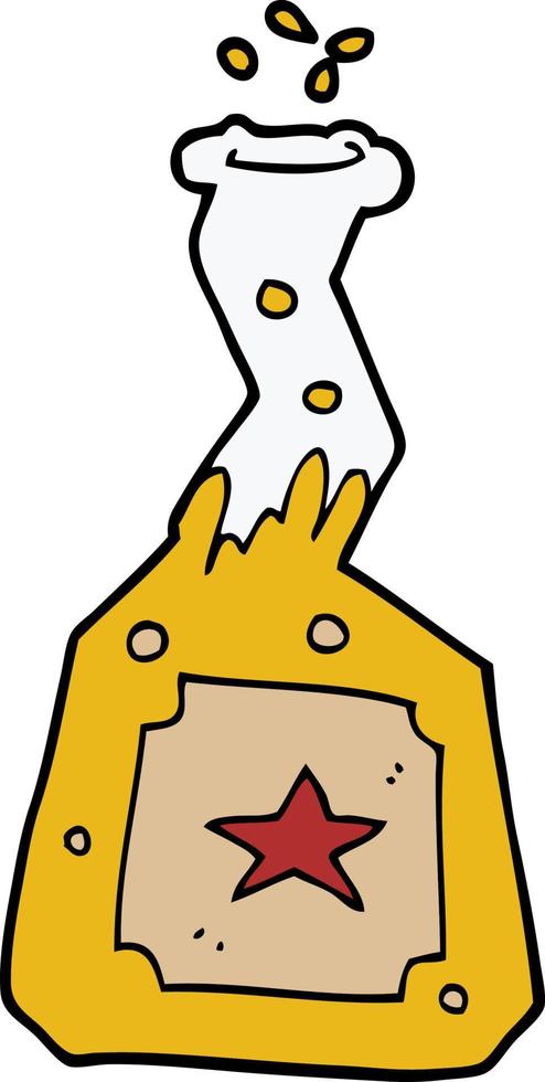 cartoon doodle experiment potions vector