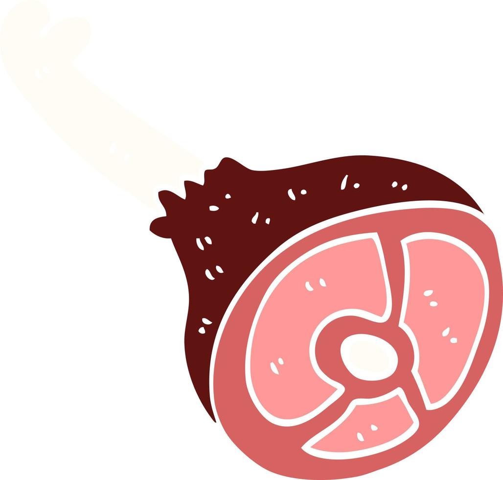 cartoon doodle meat joint vector