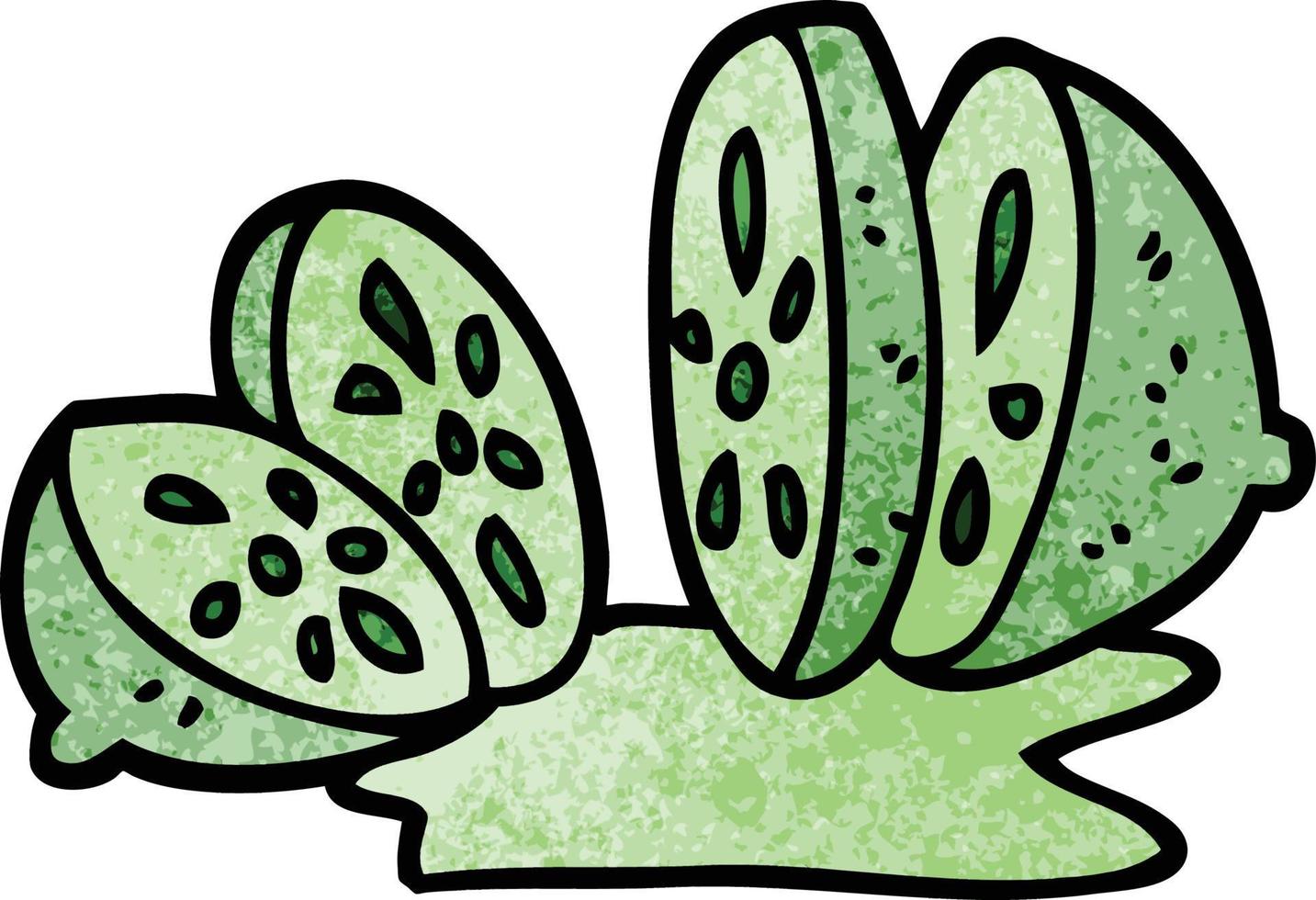 cartoon doodle citrus fruit vector