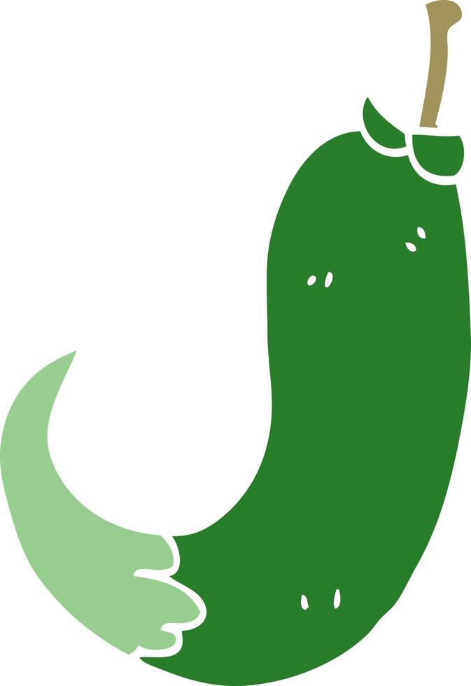 cartoon doodle chilli pepper vector