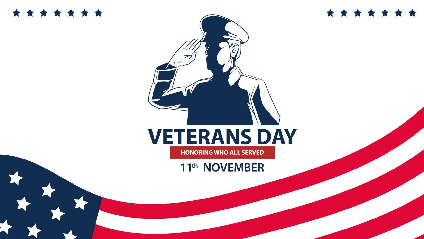 veteran days america vector