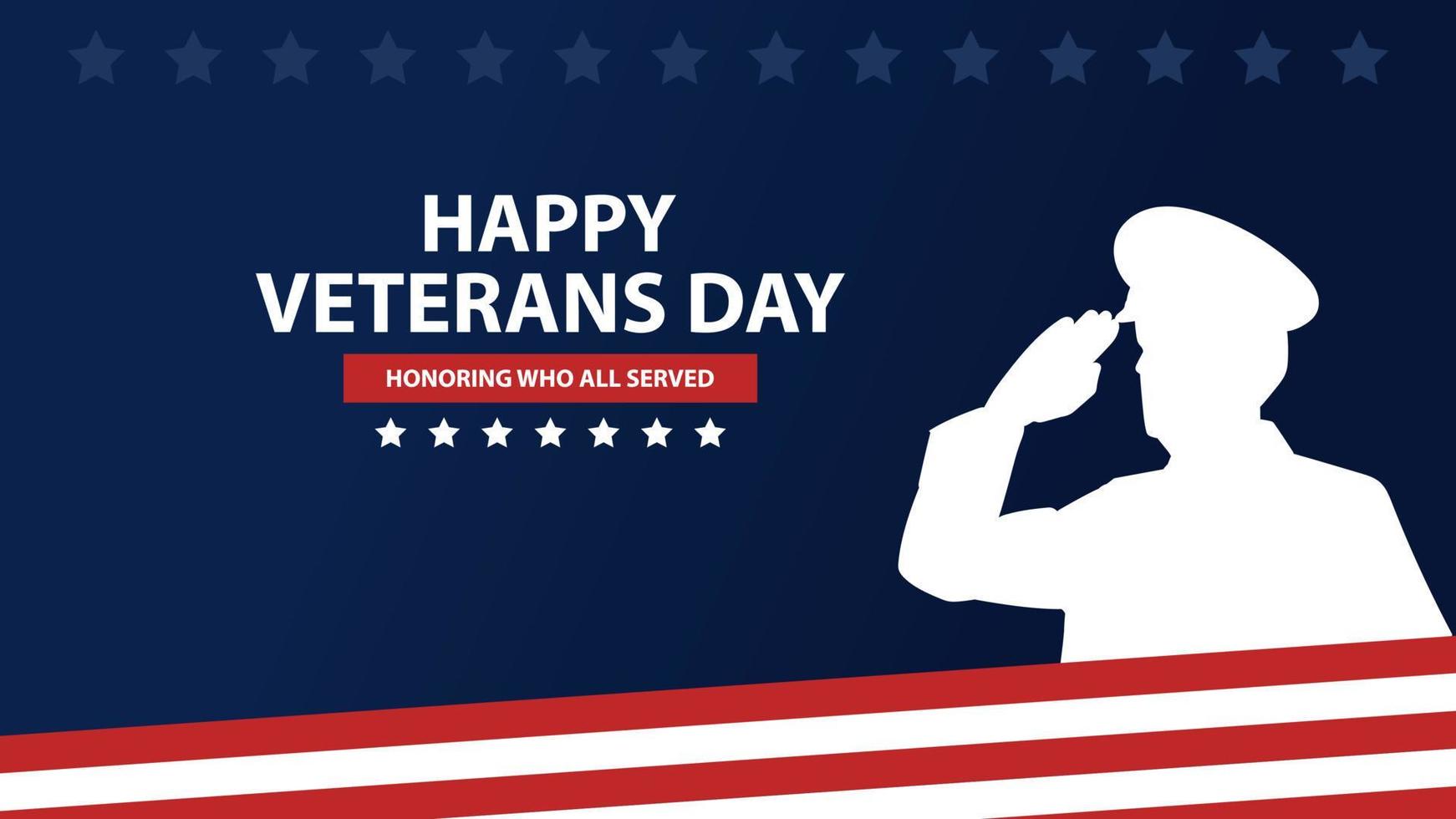 veterans day background vector