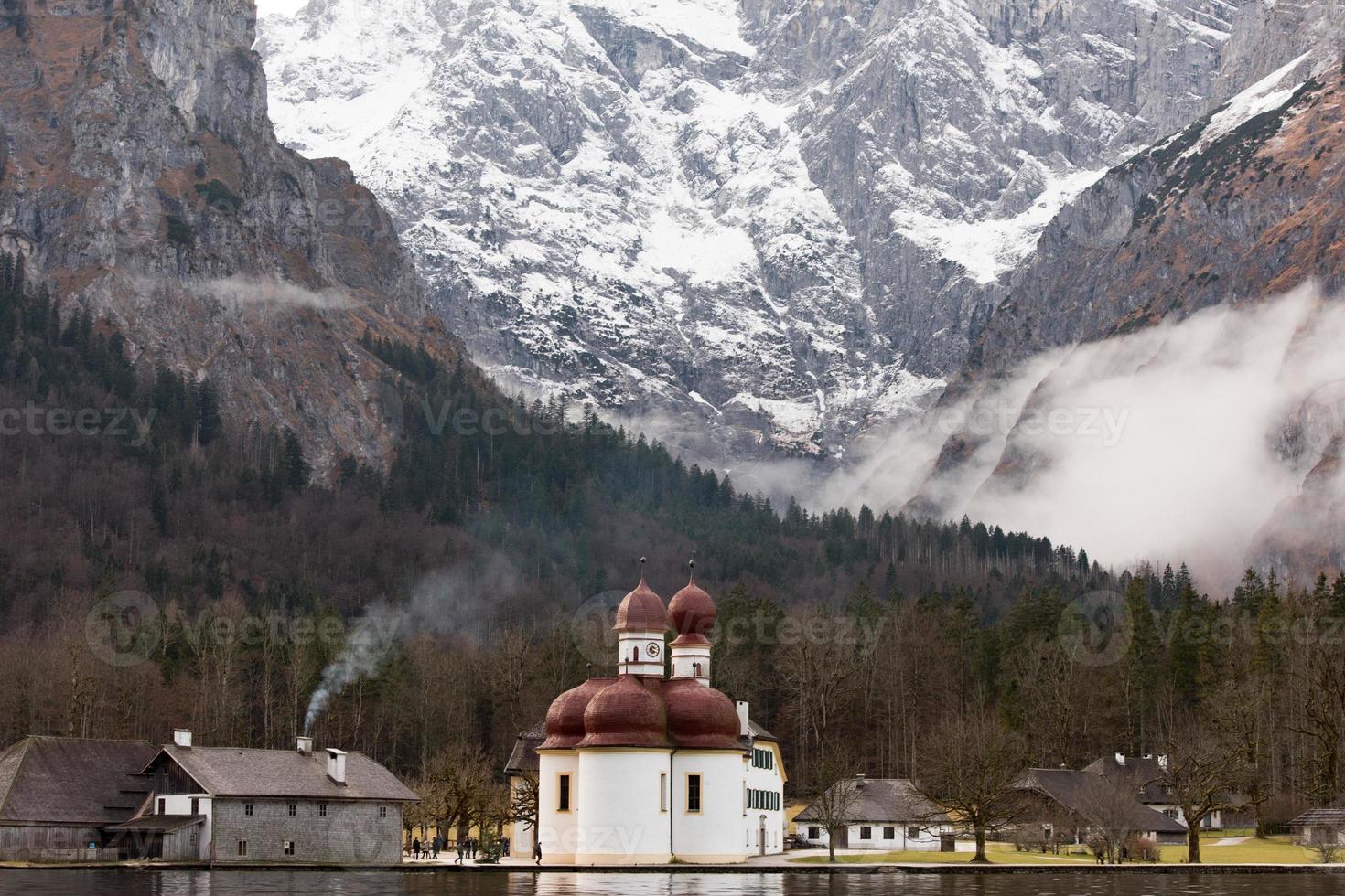 st bartolomeus konigsee in winter photo