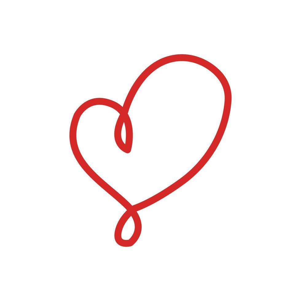 Heart line icon illustration. Simple design editable. Design vector