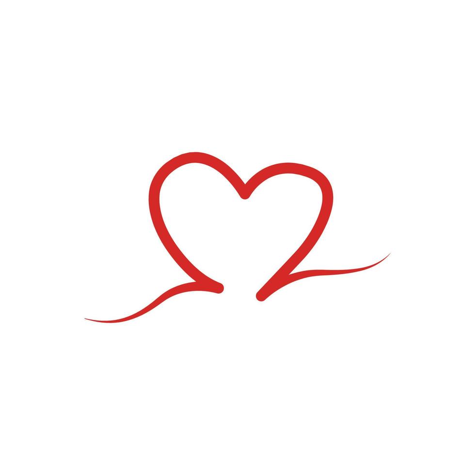 Heart line icon illustration. Simple design editable. Design vector