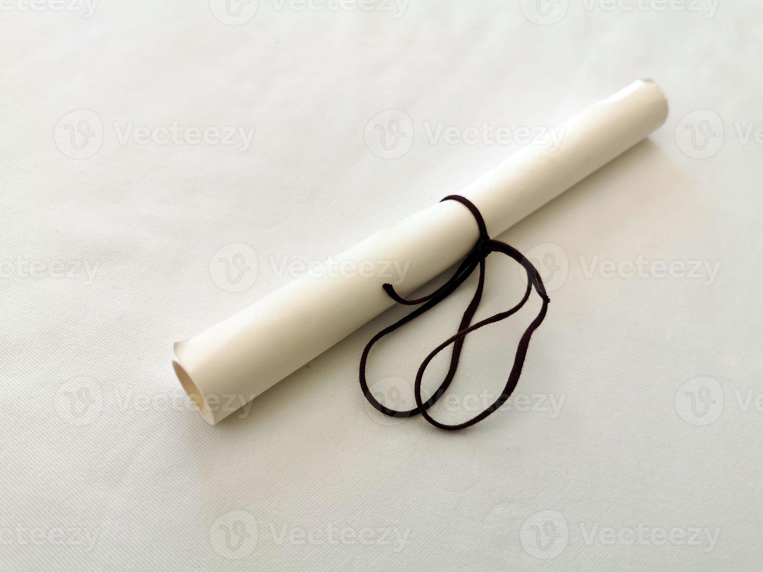 Parchment scroll vellum on a table 12184484 Stock Photo at Vecteezy