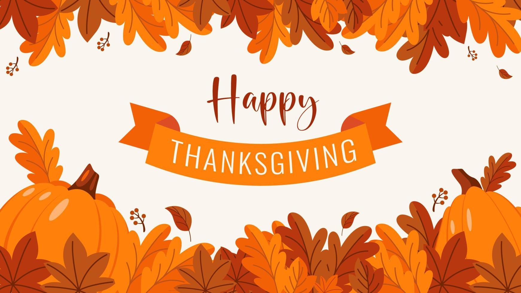 concept of thanksgiving day background in flat style design illustration vector