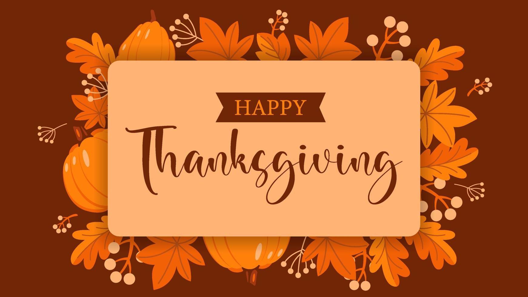 concept of thanksgiving day background in flat style design illustration vector