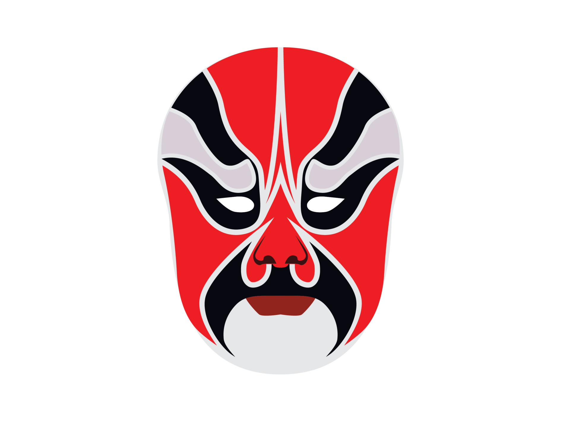 Beijing opera mask of ancient people 12184553 Vector Art at Vecteezy