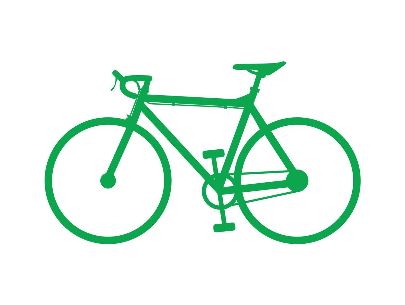 icono de bicicleta sobre fondo aislado vector