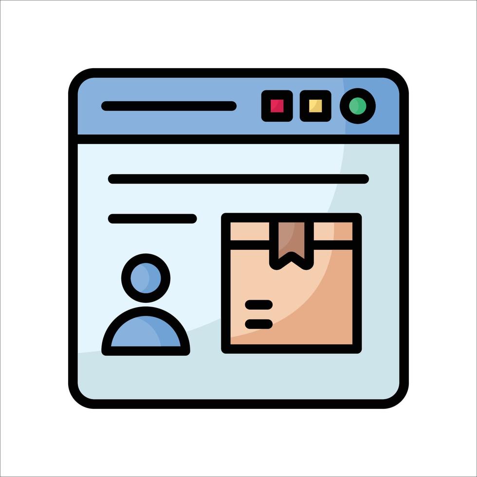 Freight forwarding site outline color icon vector