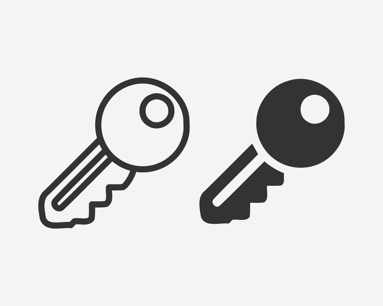 Key vector icon. Lock key icon symbol. Key vector illustration on isolated background.