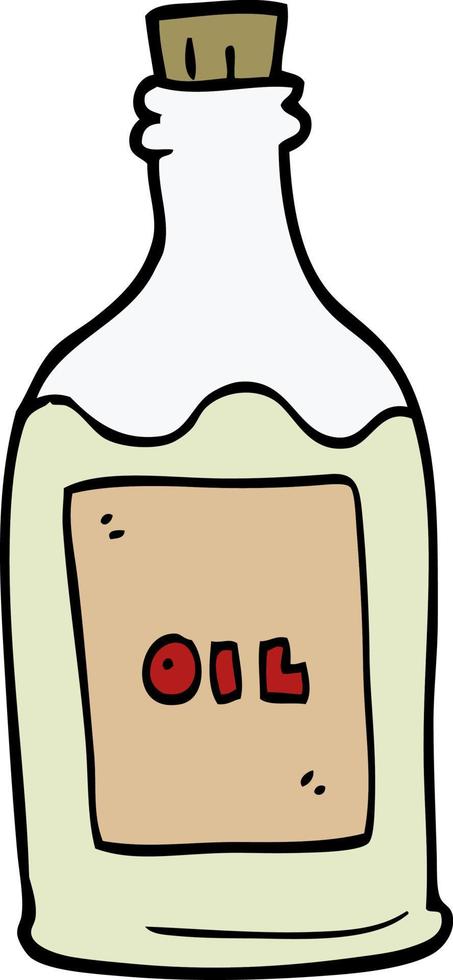 cartoon doodle olive oil vector