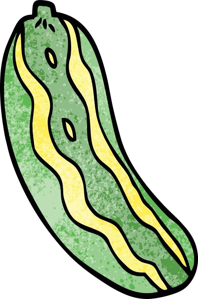 cartoon doodle marrow plant vector