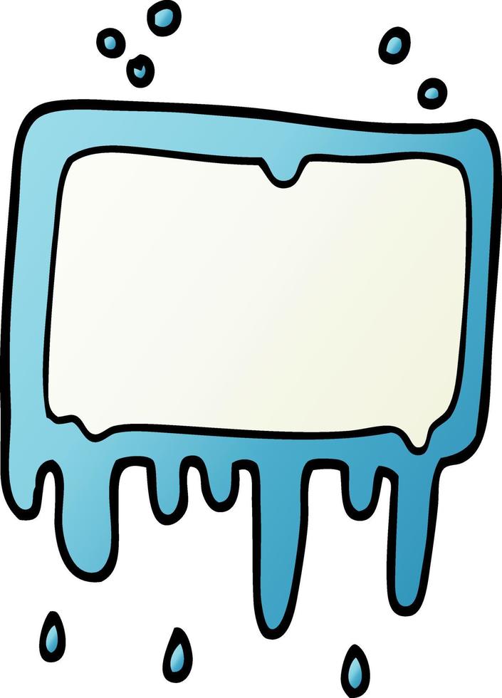 cartoon doodle dripping banner vector