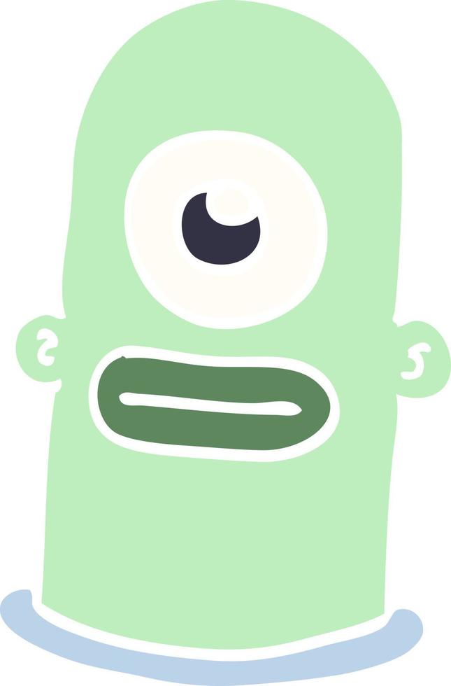 cartoon doodle alien man vector