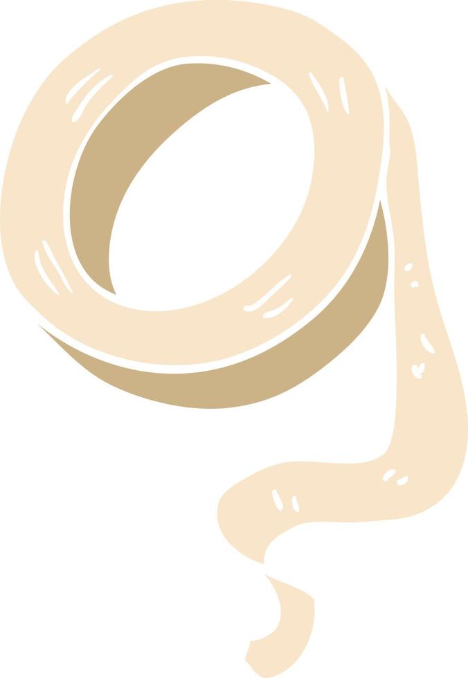cartoon doodle sticky tape vector