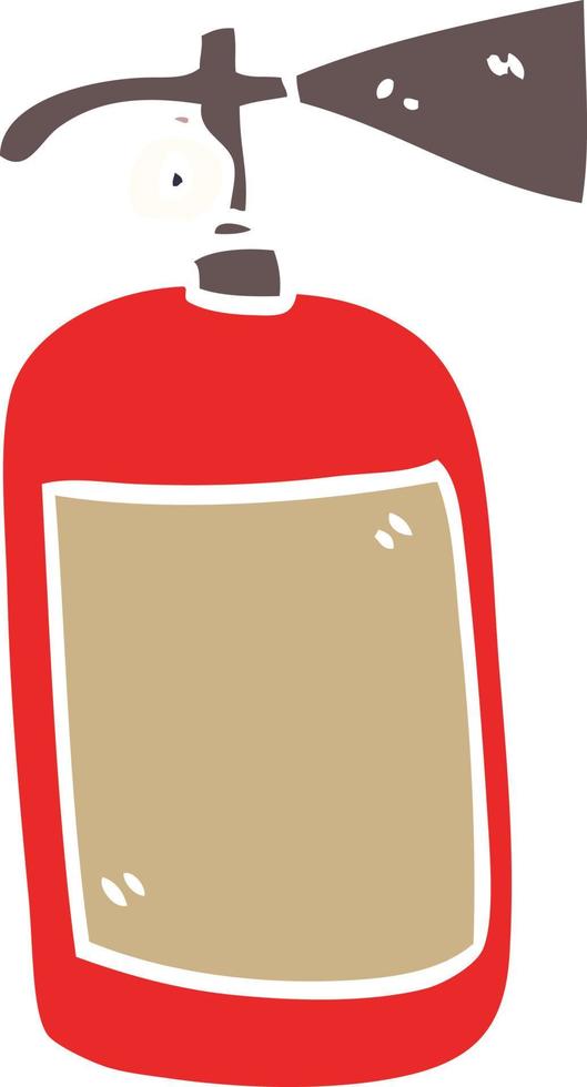 cartoon doodle fire extinguisher vector