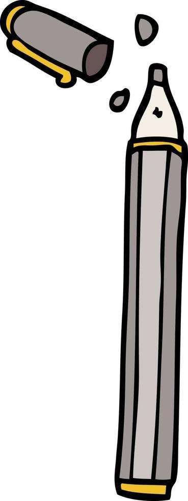 cartoon doodle office pen vector