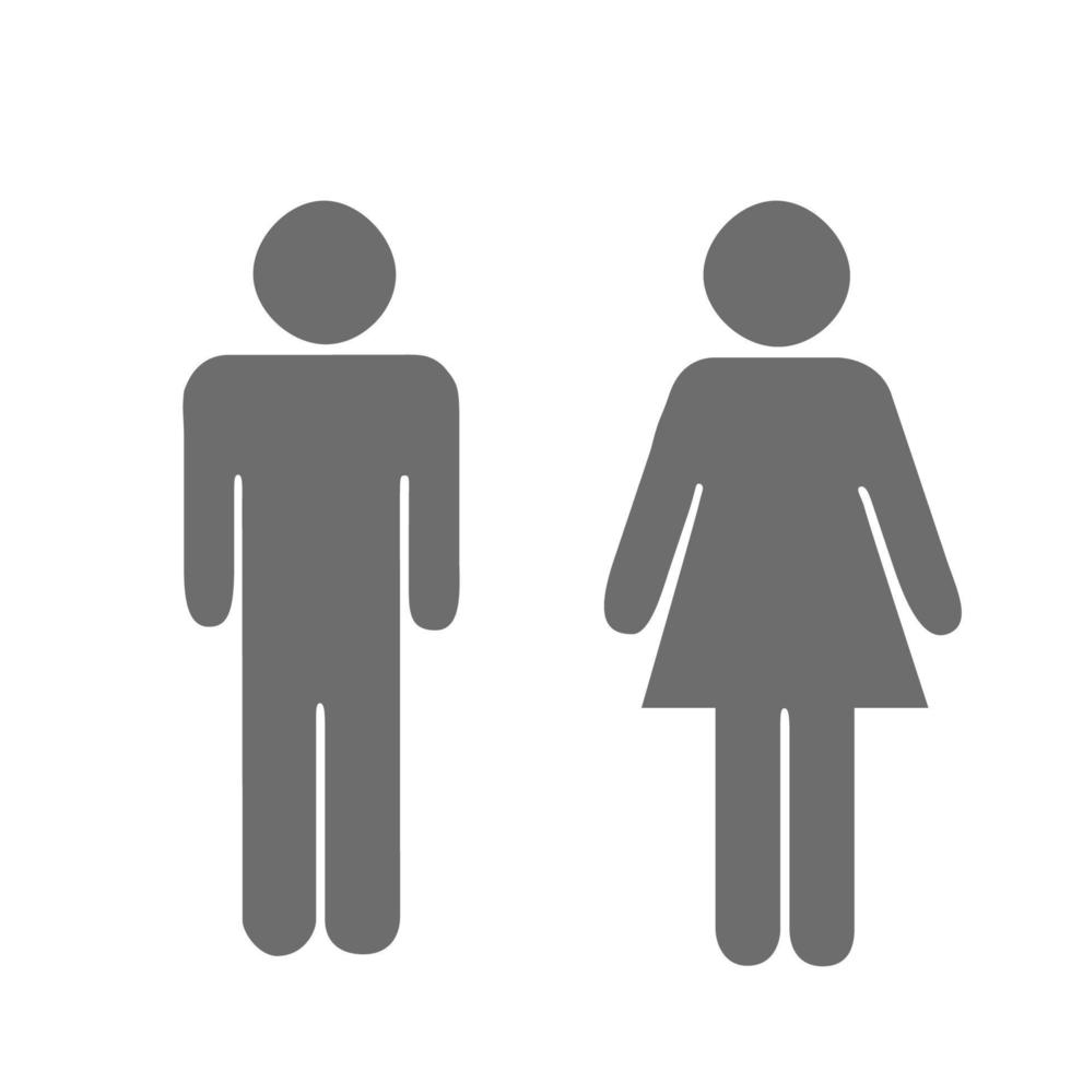 Toilet icon Unisex. Vector man and woman icon. WC sign icon. Toilet symbol