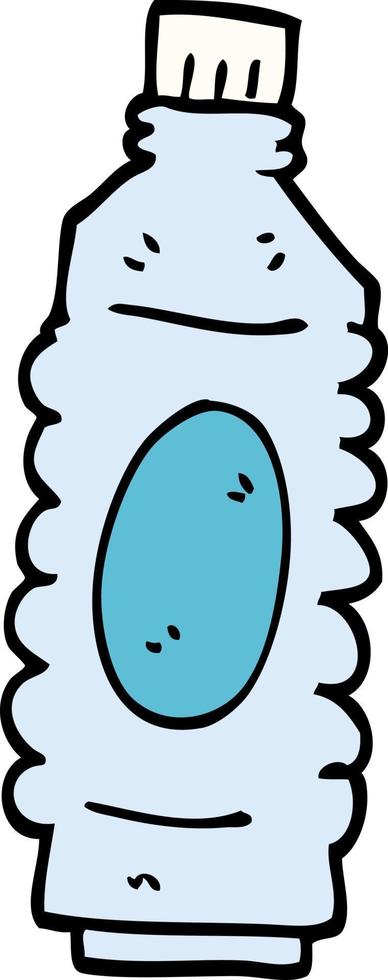 cartoon doodle water bottle vector