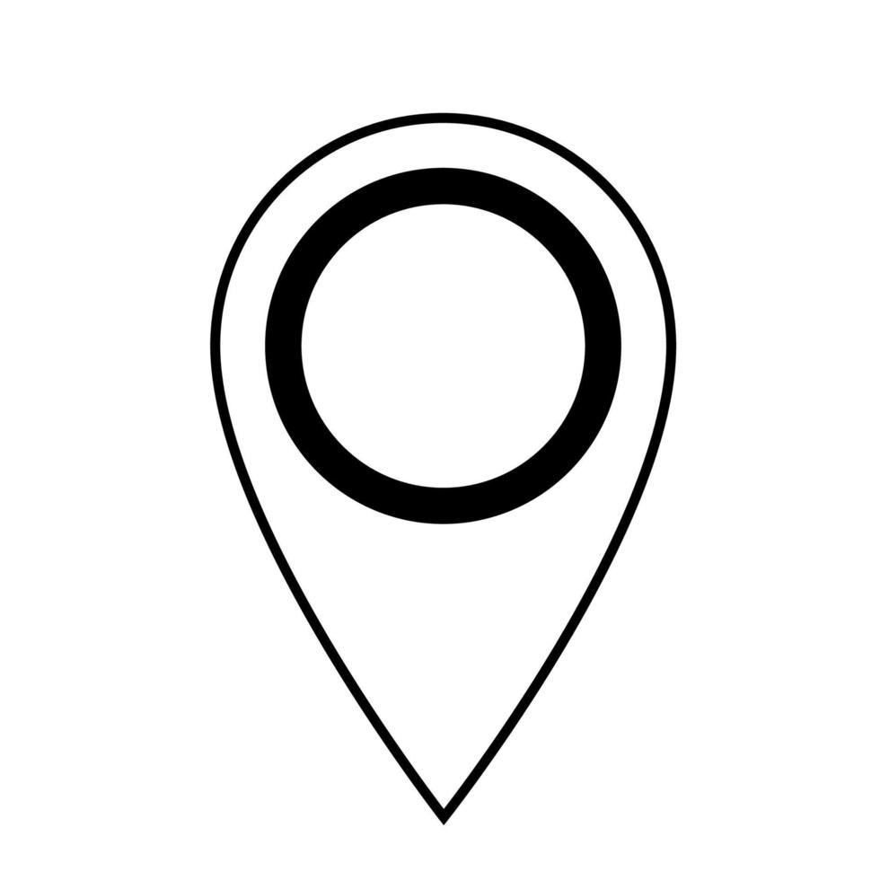 Location pin icon. Map sign. vector