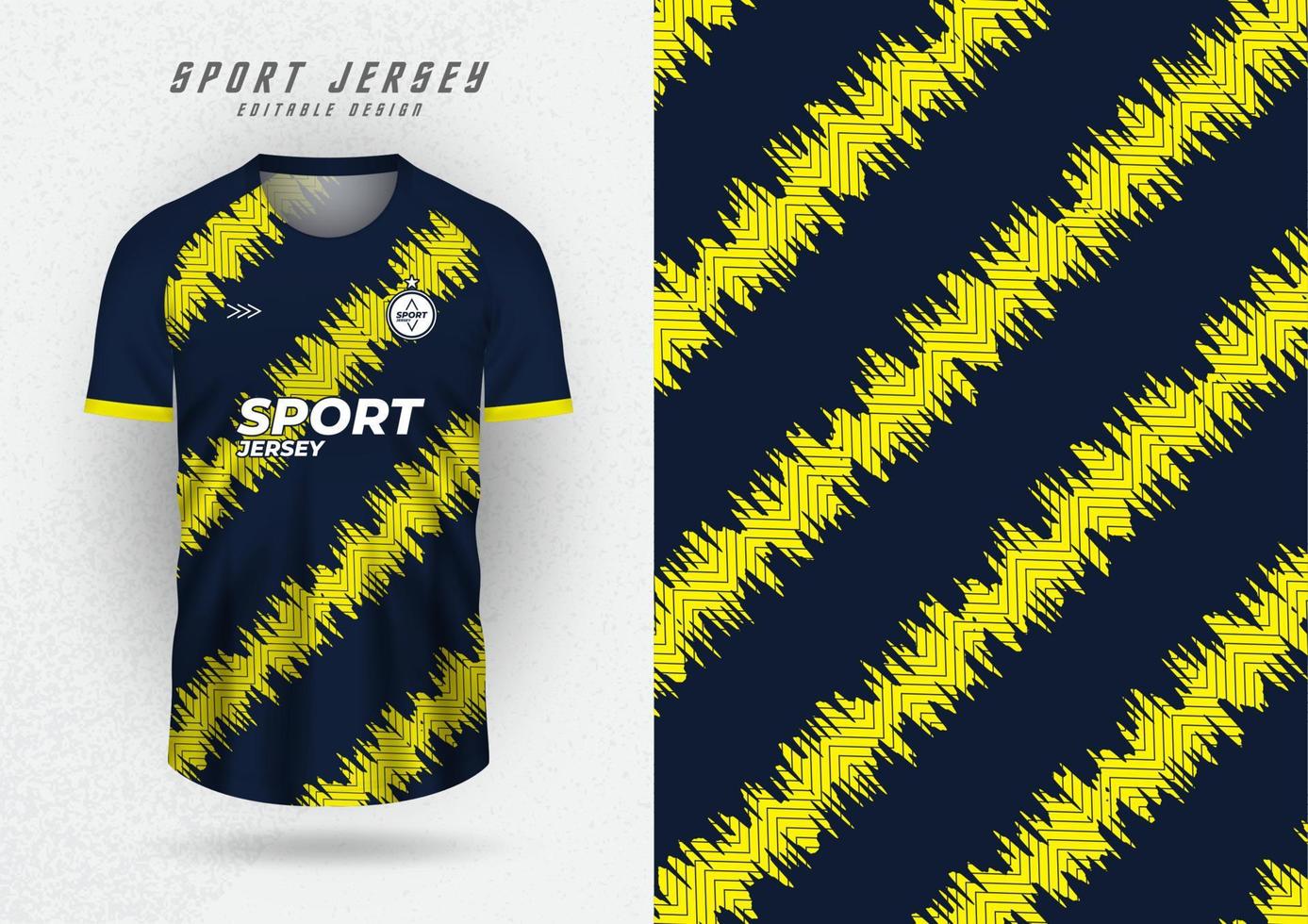 Background mockup for sports shirt, gym shirt, running shirt, black with yellow stripes. vector