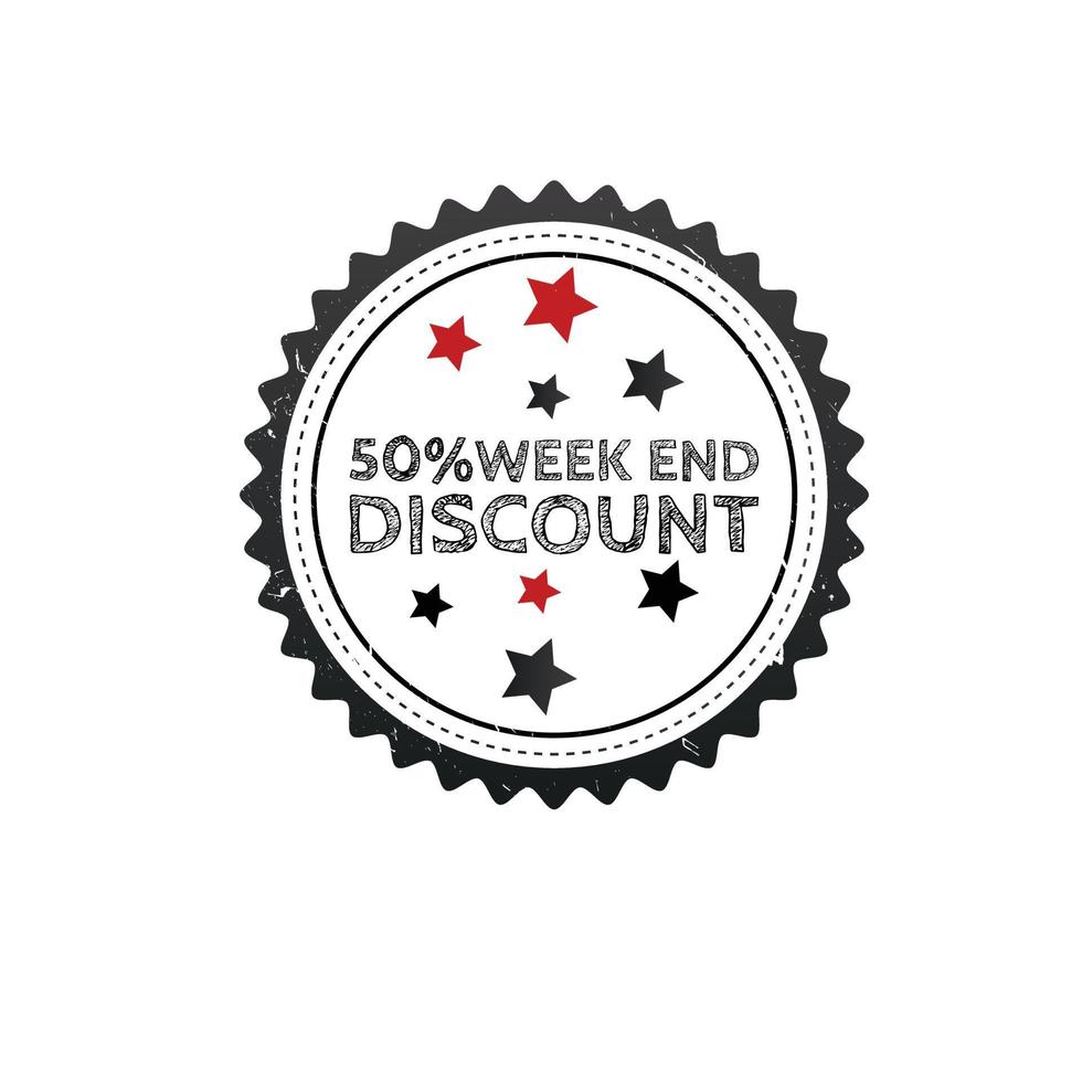 Discount sale scribble grunge stamp on white background vector