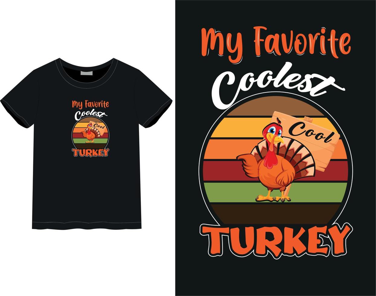 Thanksgiving Day t-shirt vector
