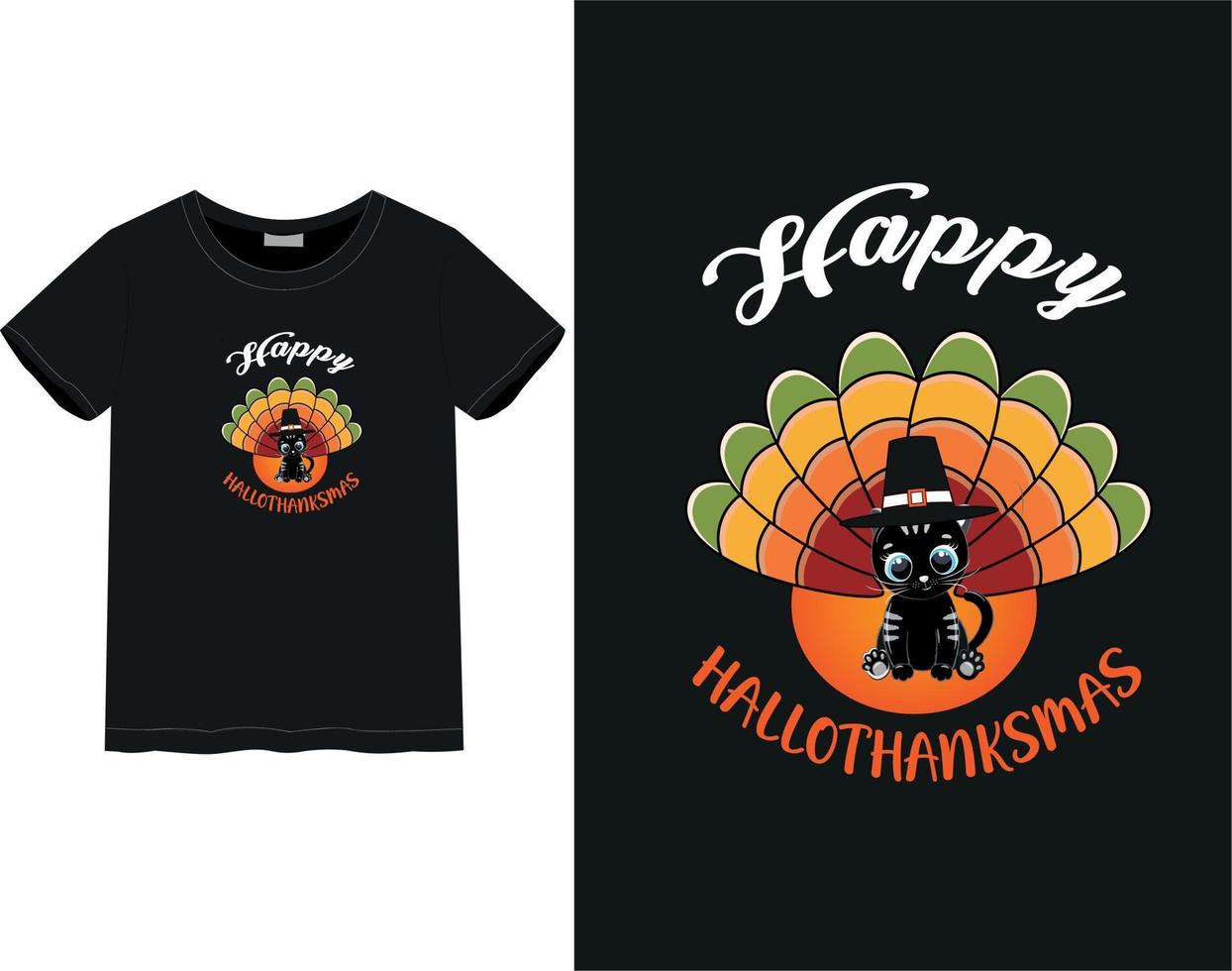 Thanksgiving Day t-shirt vector