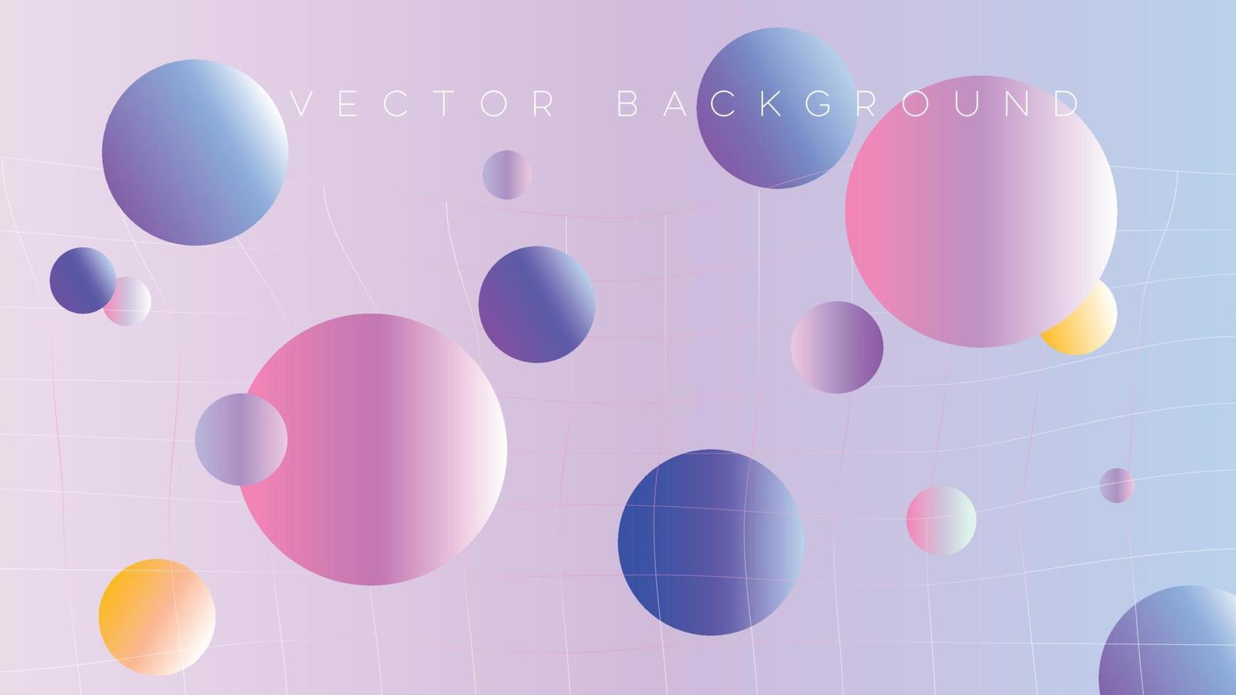 Abstract background template. Gradient fluid circle shapes composition. For presentation, web background, and, banner vector