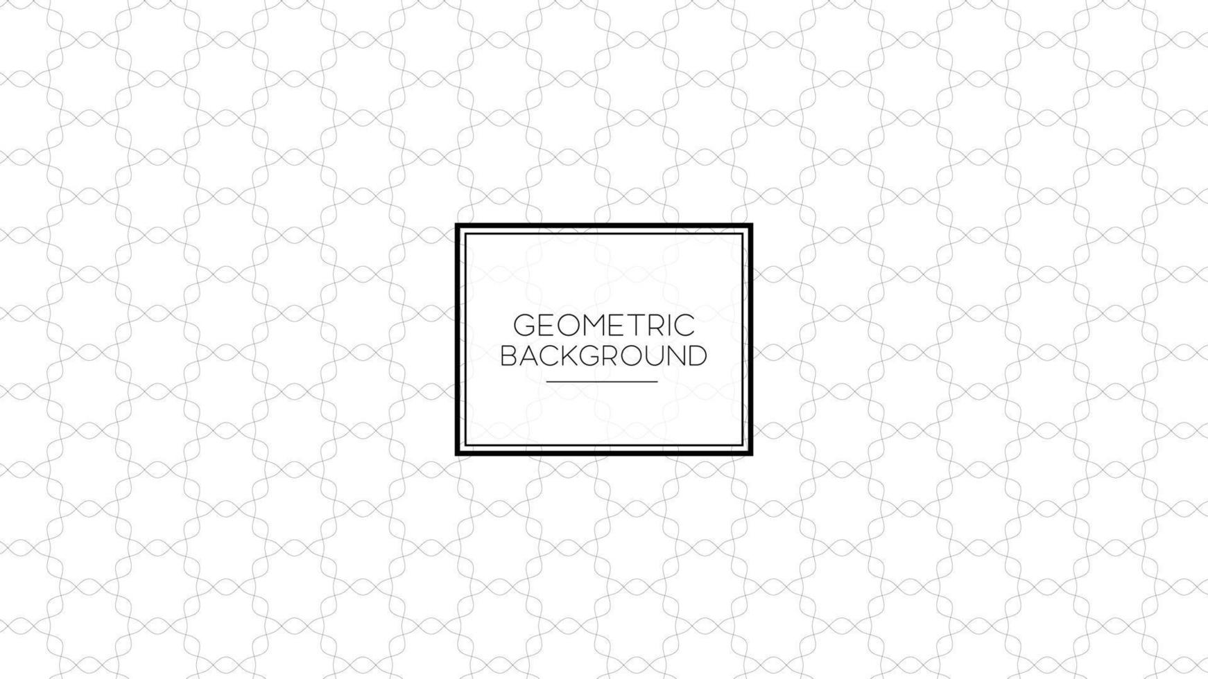 White background with black curved line shapes geometric shapes texture repeat pattern vector