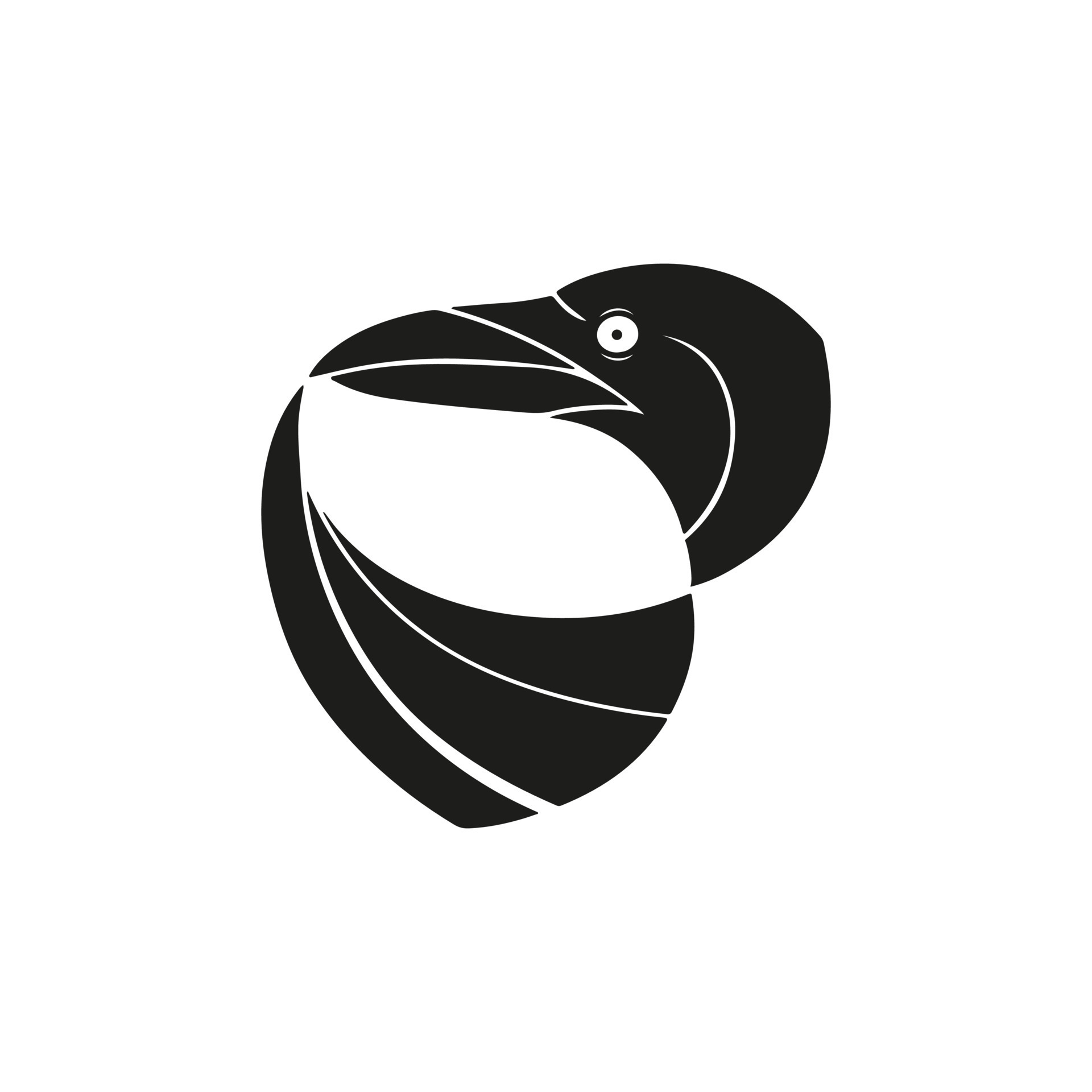 Crow Head Logo Design 12186130 Vector Art at Vecteezy