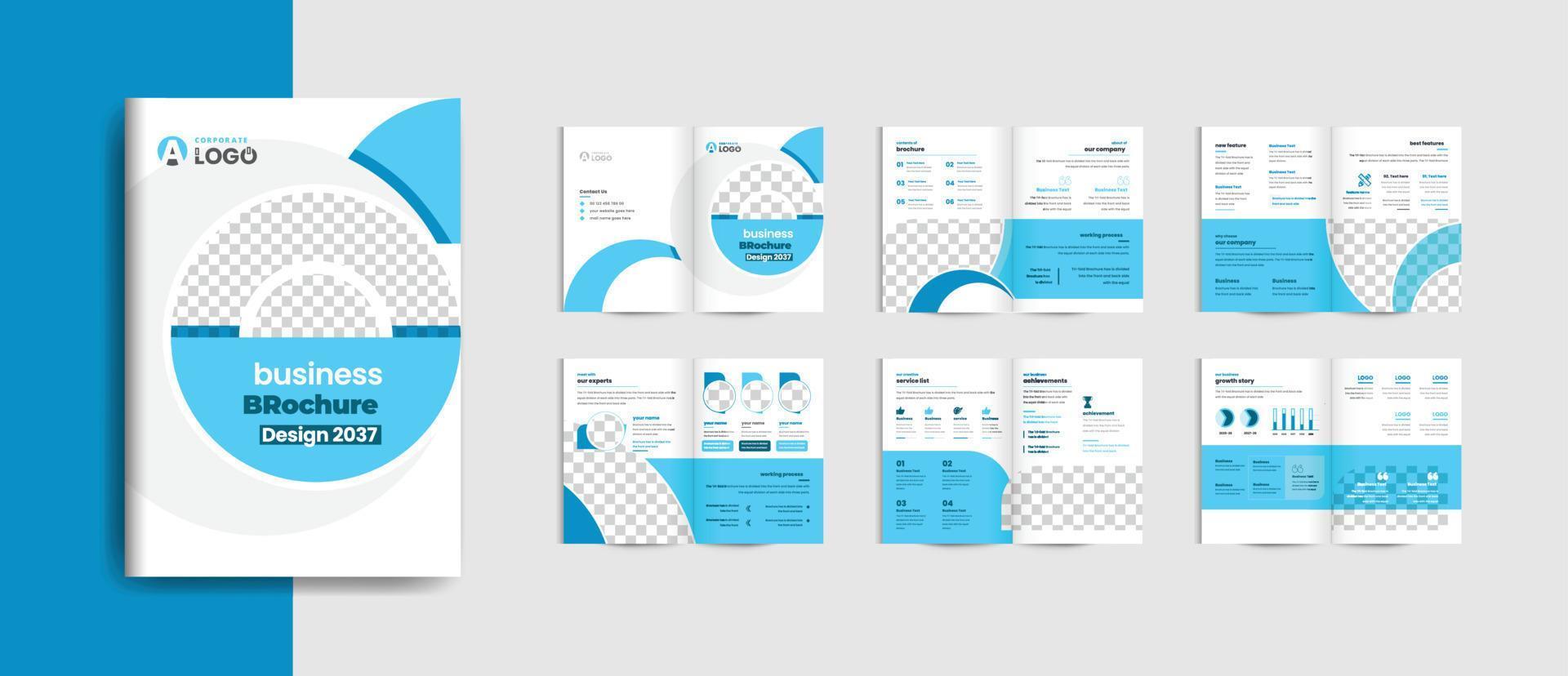 Modern business brochure vector