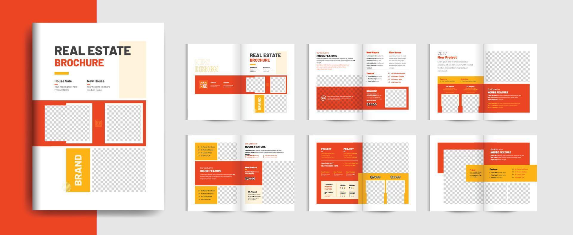 Real estate brochure design vector