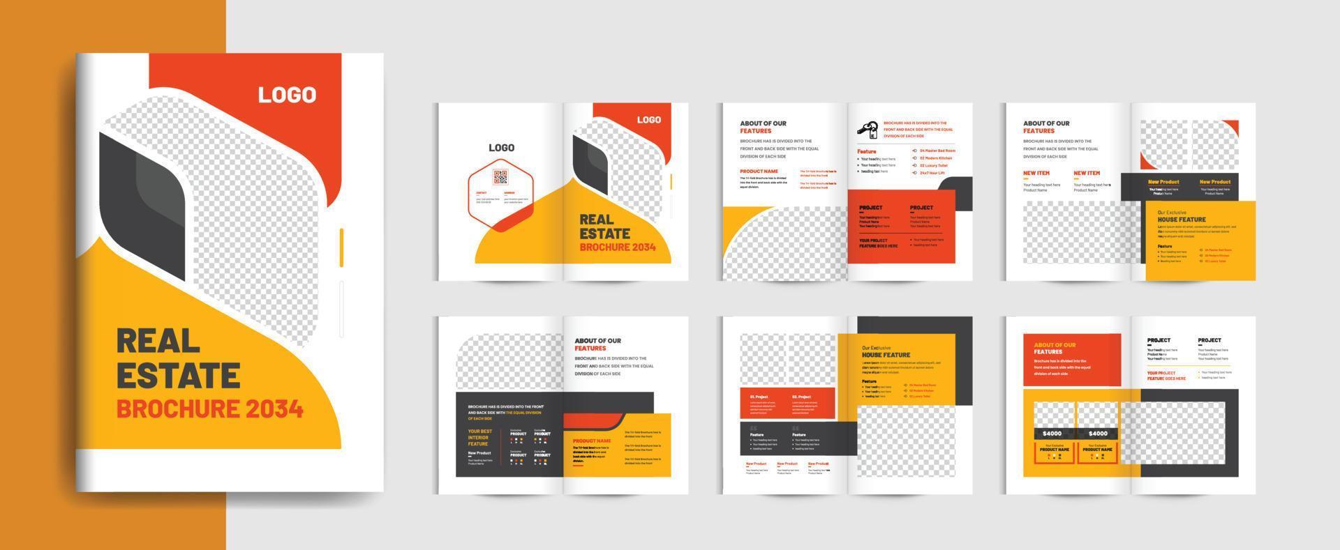 Real estate brochure vector